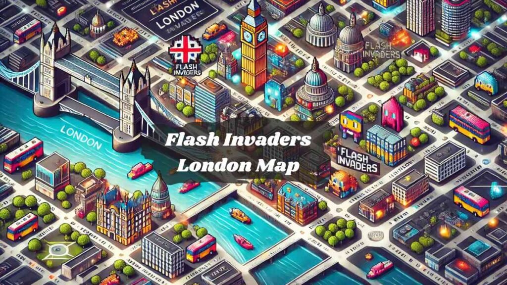 Flash Invaders London Map